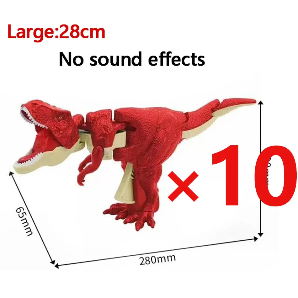Press Bite Roaring Dinosaur Toy, Electronic T-Rex with Shaking Head & Sound Effects, Interactive Tyrannosaurus Rex Gift for Kids