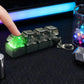 LED Keyboard Keychain Fidget Toys Crystal Clicker Sensory Toy for Stress Relief Keyboard Keychain Fidget Gadget for Adults Kids