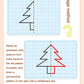 30 page children's grid symmetrical drawing toy focuses on fine motor skills writing and 4-color brush control training drawing