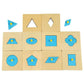 10PCS Set Wooden Geometric Peg Board Montessori Math Materials Educational Shape Matching Toys For Kids Boys Girls