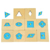 10PCS Set Wooden Geometric Peg Board Montessori Math Materials Educational Shape Matching Toys For Kids Boys Girls