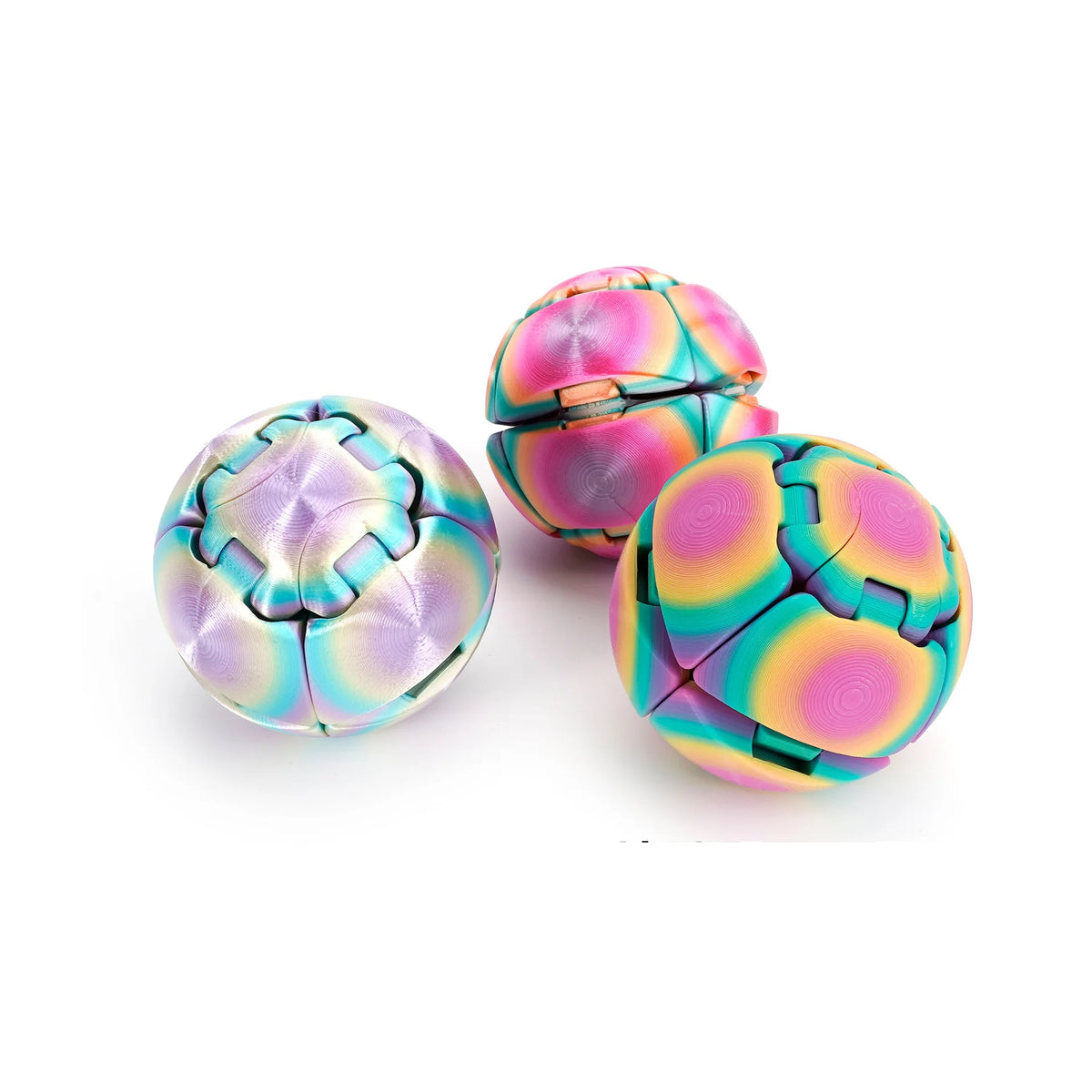 3D Printed Gear Ball Rotating Ball Movable Fidget Spinner Stress Relief Toys for Kids Model Desktop Creative Ornament Toys Gifts