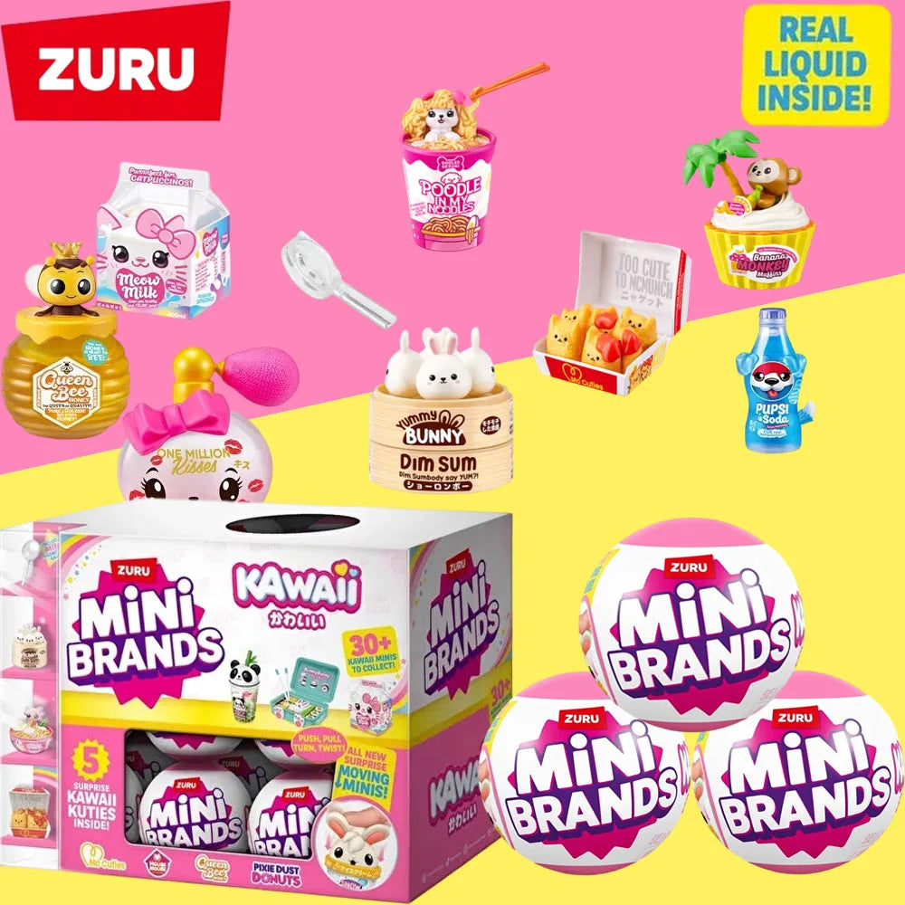 Zuru Surprise Toy Mini Toy Brands Kawaii Food Toys Cute Mystery Random Blind Boxes Miniature Toy Original Birthday Gift