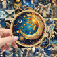 50pcs Retro Astronomy Universe Planets Stickers Galaxy Moon Astrology Aesthetic Decals Sticker for Suitcase Phone Notebook