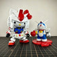 SD Chibi Mecha 4 Styles Set Assembly Model Kit With Weapon Shield Articulated Desktop Collectible Toy Gift