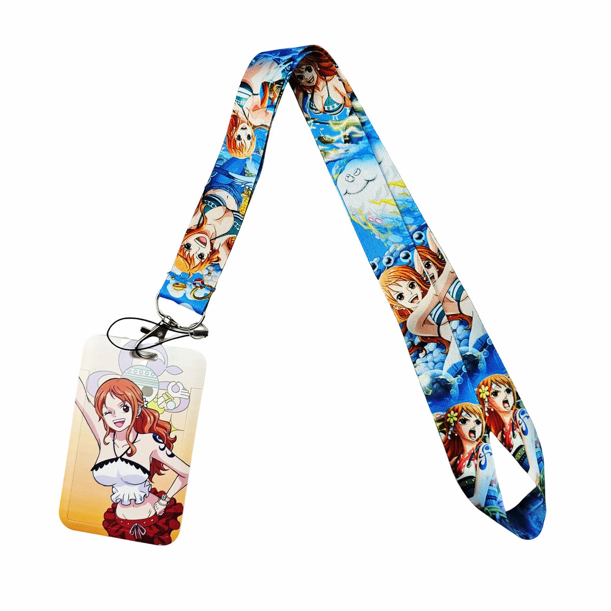 Anime Cartoon Credential Holder Keychains Neck Lanyard For Pass Card Anime Credit Card Holder Keychain Straps Wholesale