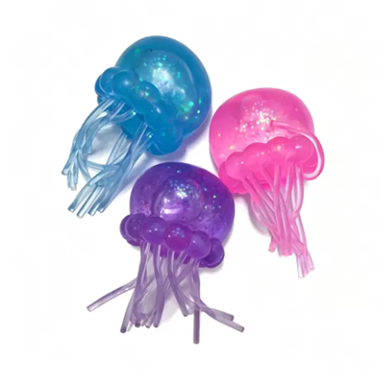 Jellyfish Maltose Squishy Toy Soft Squeeze Cute Jelly Fish Anti Stress Relief Relax Fidget Ball Fun Toy for Friends Gifts