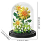 Micro particle building block bouquet handmade gift, children's puzzle toy handmade DIY sunflower desktop decoration ornament