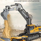 ZWN 2.4G Remote Control Excavator Dump Truck RC Model Car Toy Professional Alloy Plastic Simulation Construction Vehicle for Kid