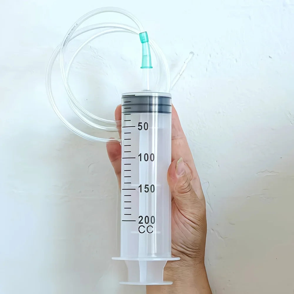 Large Capacity Plastic Oil Extractor Syringe 100-1000ml Multi-use for Car Oil Lab Glue Pet Veterinary Watering