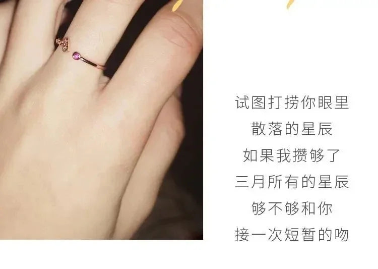 Pokemon Dratini Couple Ring S925 Silver Anime Peripheral Opening Adjustable  Cartoon Accessories Fashion Gift