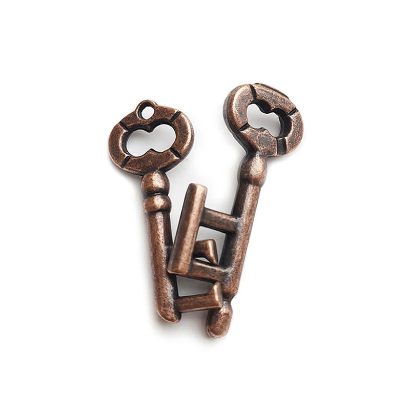 Baffling Puzzles Key Lock IQ Brain Teaser Quebra Cabeça Rompecabezas Metal Juegos De Ingenio Intellectual Toys For Adults Kids