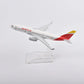 JASON TUTU 16cm Spain Iberia Airlines A330 Aircraft Model Planel Airplane Diecast Metal 1/400 Scale Planes