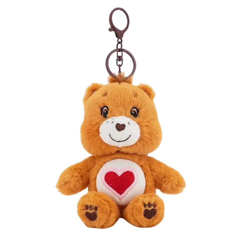 Care Bears Plush Toy Kawaii Squeak Sound Keychain 15cm Pendant Cute Cartoon Keychain Bag Luggage Decor Holiday Birthday Gift