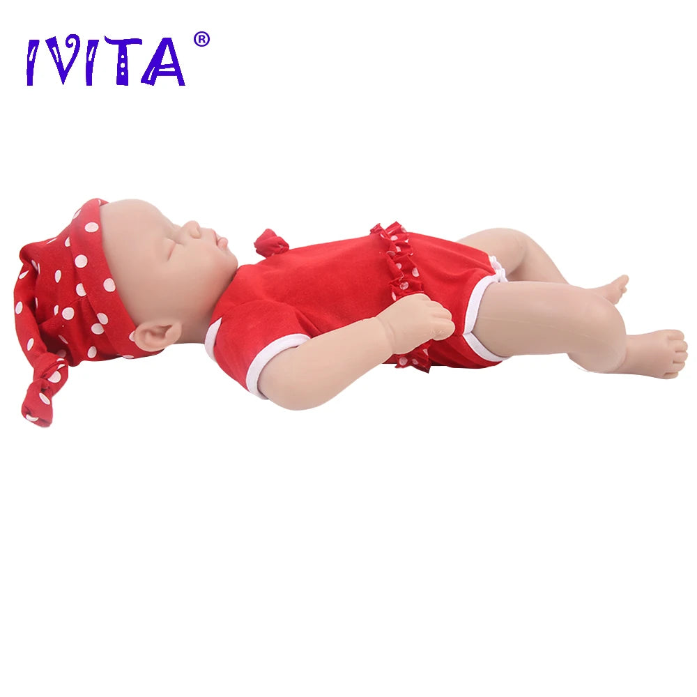 IVITA WG1553 20.86inch 100% Silicone Reborn Baby Doll Soft Dolls Unpainted Girl Realistic Baby with Clothes for Children Toys
