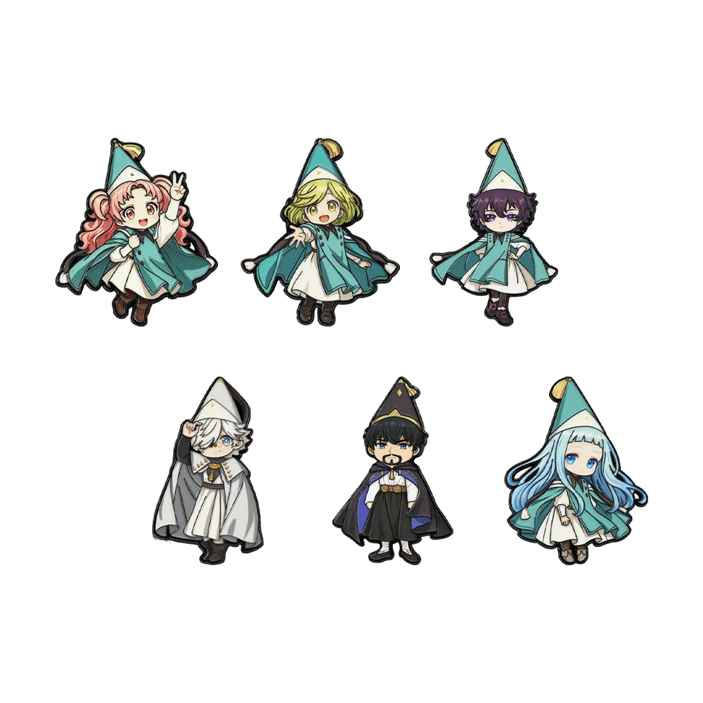 Witch Hat Atelier Anime Enamel Pin Set - 6PCS Coco Agott Olruggio Richeh Brooch Collection, Cute Chibi Badges for Backpacks