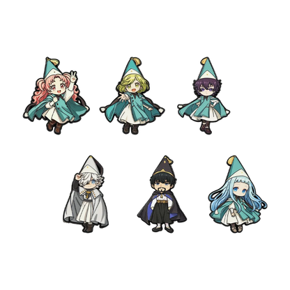 Witch Hat Atelier Anime Enamel Pin Set - 6PCS Coco Agott Olruggio Richeh Brooch Collection, Cute Chibi Badges for Backpacks