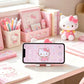 Kawaii HelloKitty cartoon peripheral phone holder, portable folding phone holder, suitable for small gifts between friends