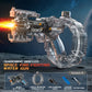 Gatling Rotating Electric Water Gun with Light-Up High Speed Continuous Shooting Powerful Water Blaster Summer Outdoor Toy