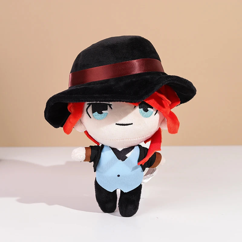 20cm Bungou Stray Dogs Plush Doll Dazai Osamu Nakahara Chuya Edogawa Rampo Gogol Dostoevsk Anime Cosplay Toy Pillow Kids Gift