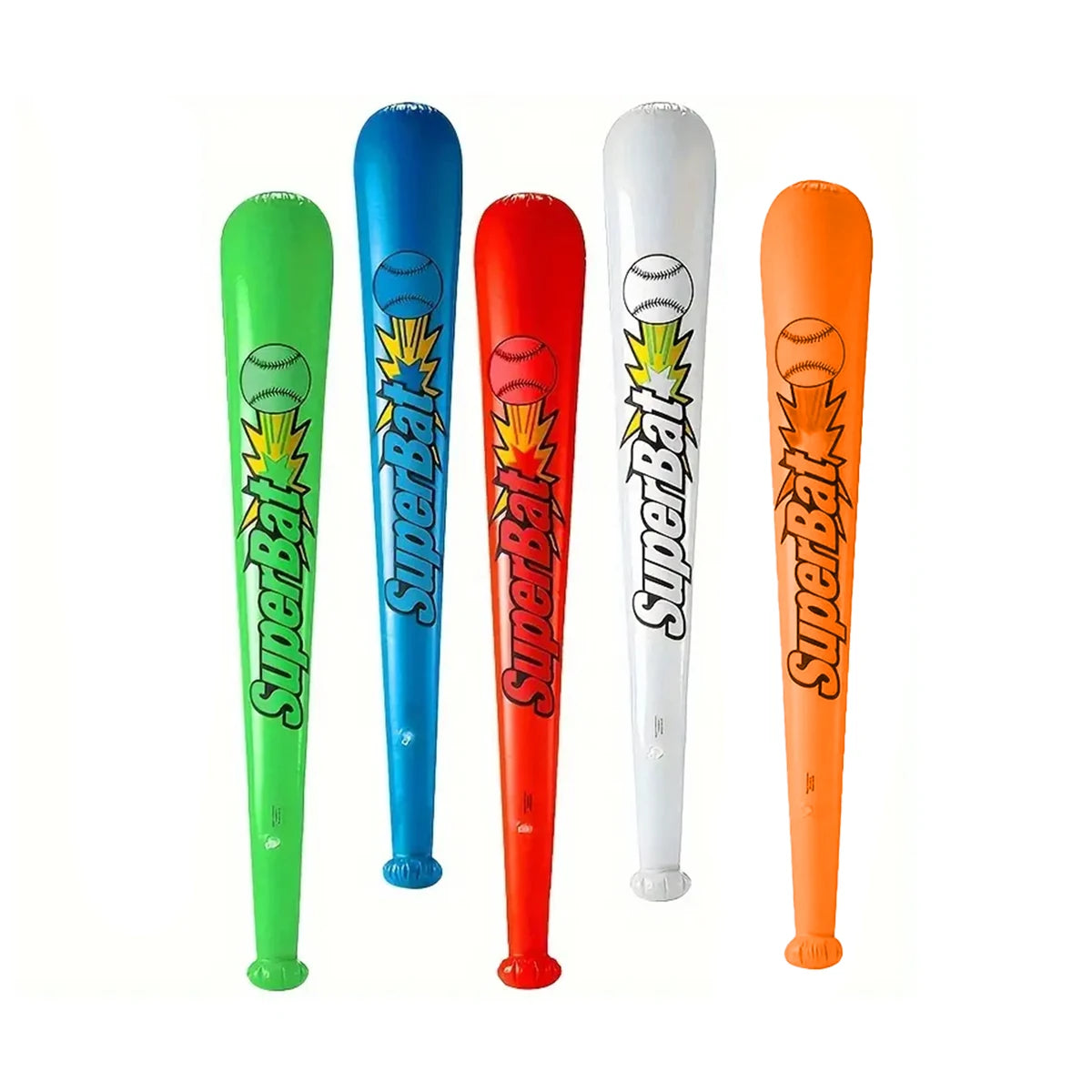 Thickened environmentally friendly PVC inflatable baseball bat. Inflatable toy. Wood grain bat.