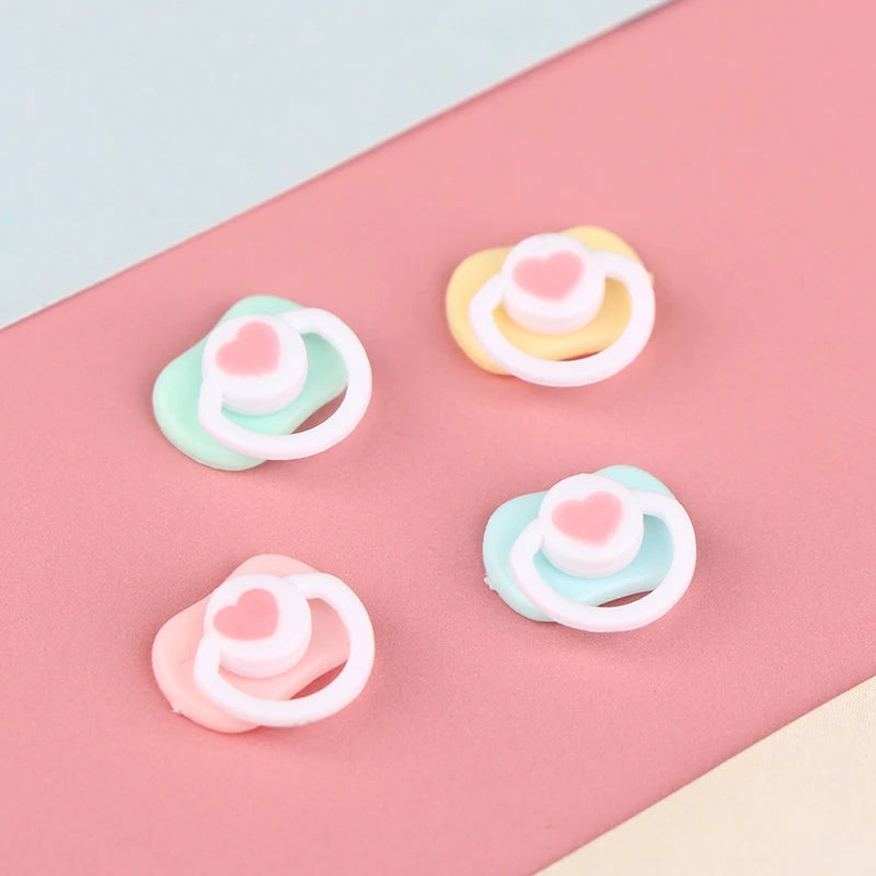 5Pcs Lovely Mini Doll Pacifier Play House Supplies Dummy Nipples For Doll Baby Dolls Kids Toy Baby Pacifier Accessories
