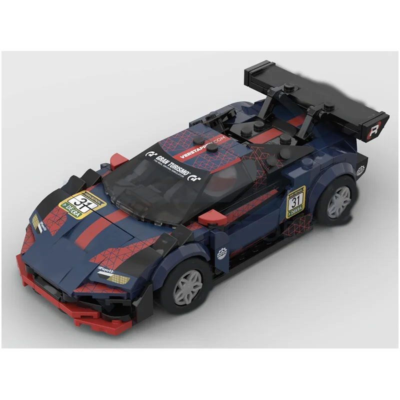 GT3 car model MOC  speed supercar creative educational children's building block gift