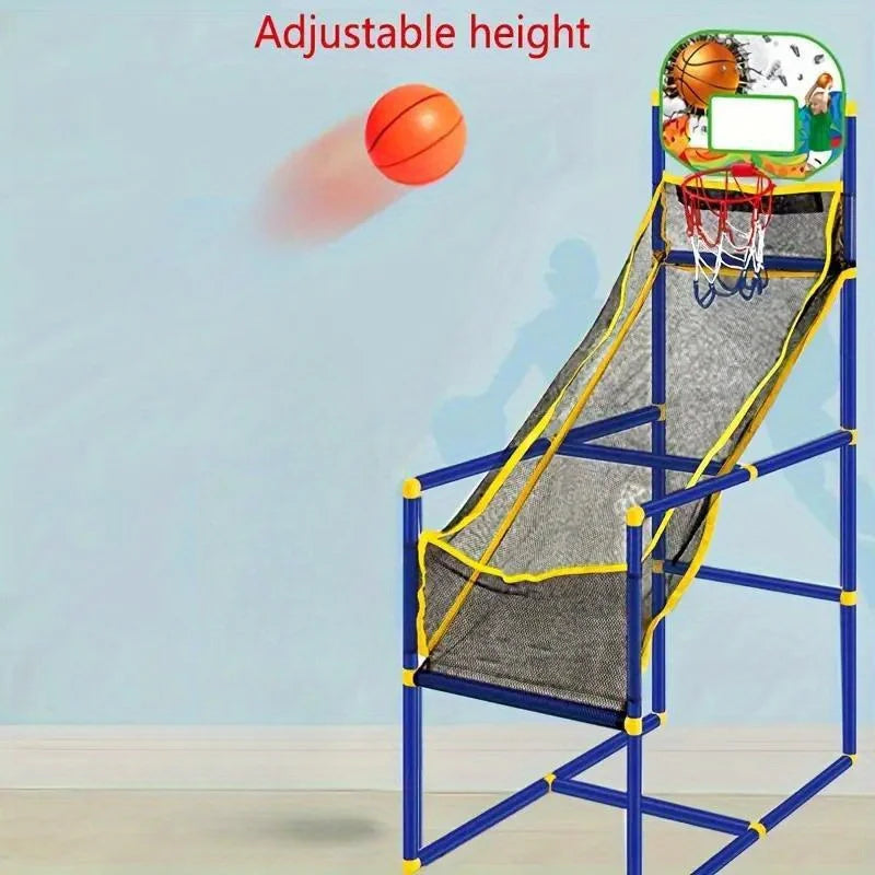 Arcade Basketball Game Set Indoor Outdoor Dual Play, Easy Setup with Pump & Balls, Kids Holiday Birthday Gift