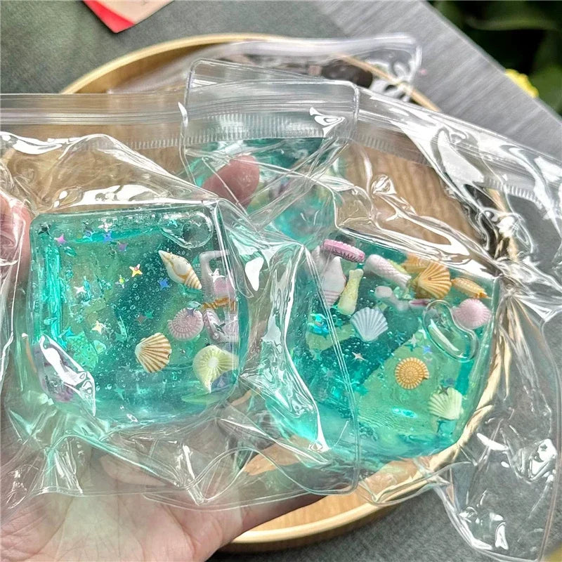 Swim Ocean Maltose Squishy Cube Slow Rebound Squeeze Stress Sensory Fidget Toy Reliever Toys Antistress Birthdays Parties Gift