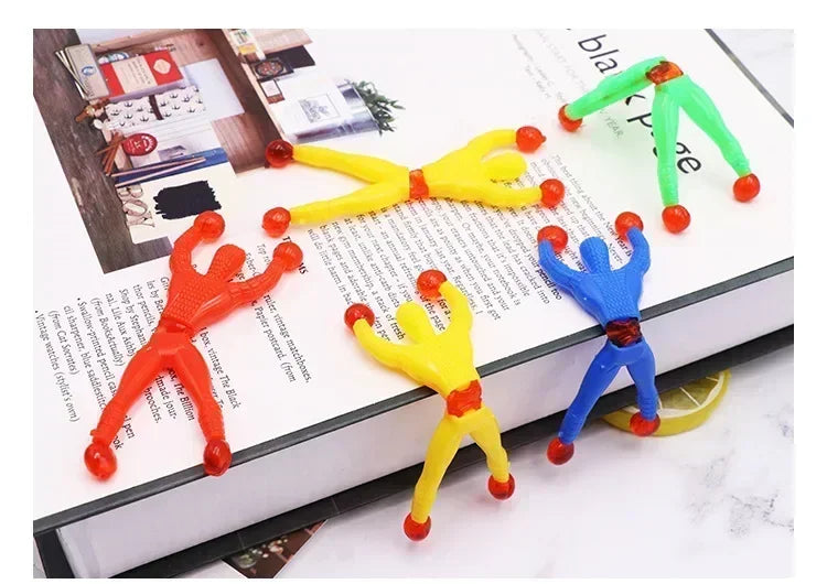 5-50 Pcs/set 9cm Sticky Toy Window Men With Sticky Hand Toys Color Plastic Suitable Feet For Adult