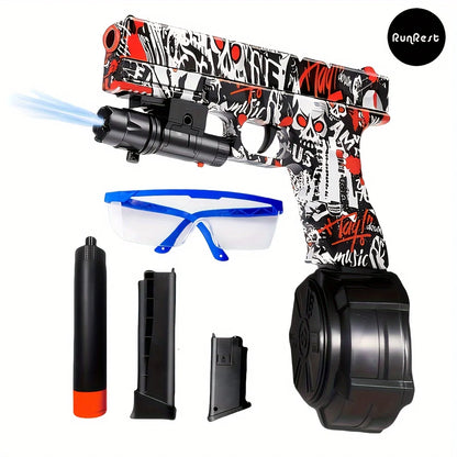 Blaster Gun, Electric Ball Blaster Pistol, High-Performance Orbeez Gun Cool Toy Gun, Outdoor Activity Splash Ball Toy Shooting Gun