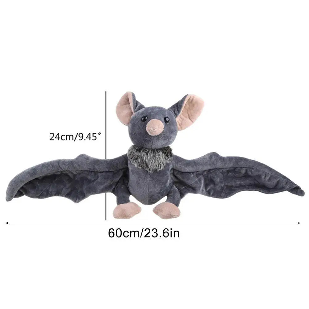 Bat Doll Plush Toy,Goth Bat Plush Creepy Gothic Bat Stuffed Animal Lifelike Bats Plushie Soft Hugging Plush For Birthday Gifts