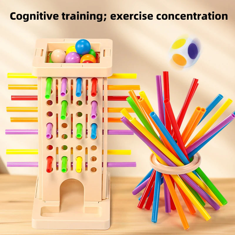 Parent Child Interactive Wooden Stick Children's Two Person Battle Spatial Thinking Training Puzzle Toy