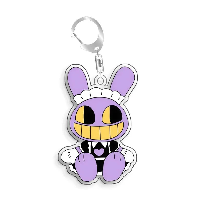 For TADC Jax Pomni Ragatha Gangle Acrylic Selfmade Cute Cartoon Anime Keychain Pendant Toy Gifts 5cm