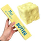 Squishy Simulation Big Butter Stick Fidget Toys Elastic Cube Cheese Stick Funny Squeeze Prank Toy Stress Anxiety Relief Game