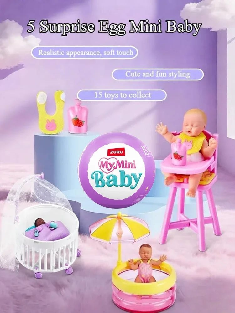 Zuru Surprise Doll Surprise Series2 My Mini Baby Collectible Mystery Capsule 5 Mystery Toys Collectibles Miniature Novelty Toys