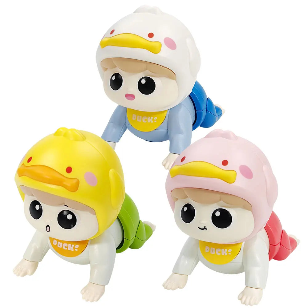 1PC Crawling Doll Baby Toy with Music, Aged 0-1, Learning Crawling Guidance and Head Up Training