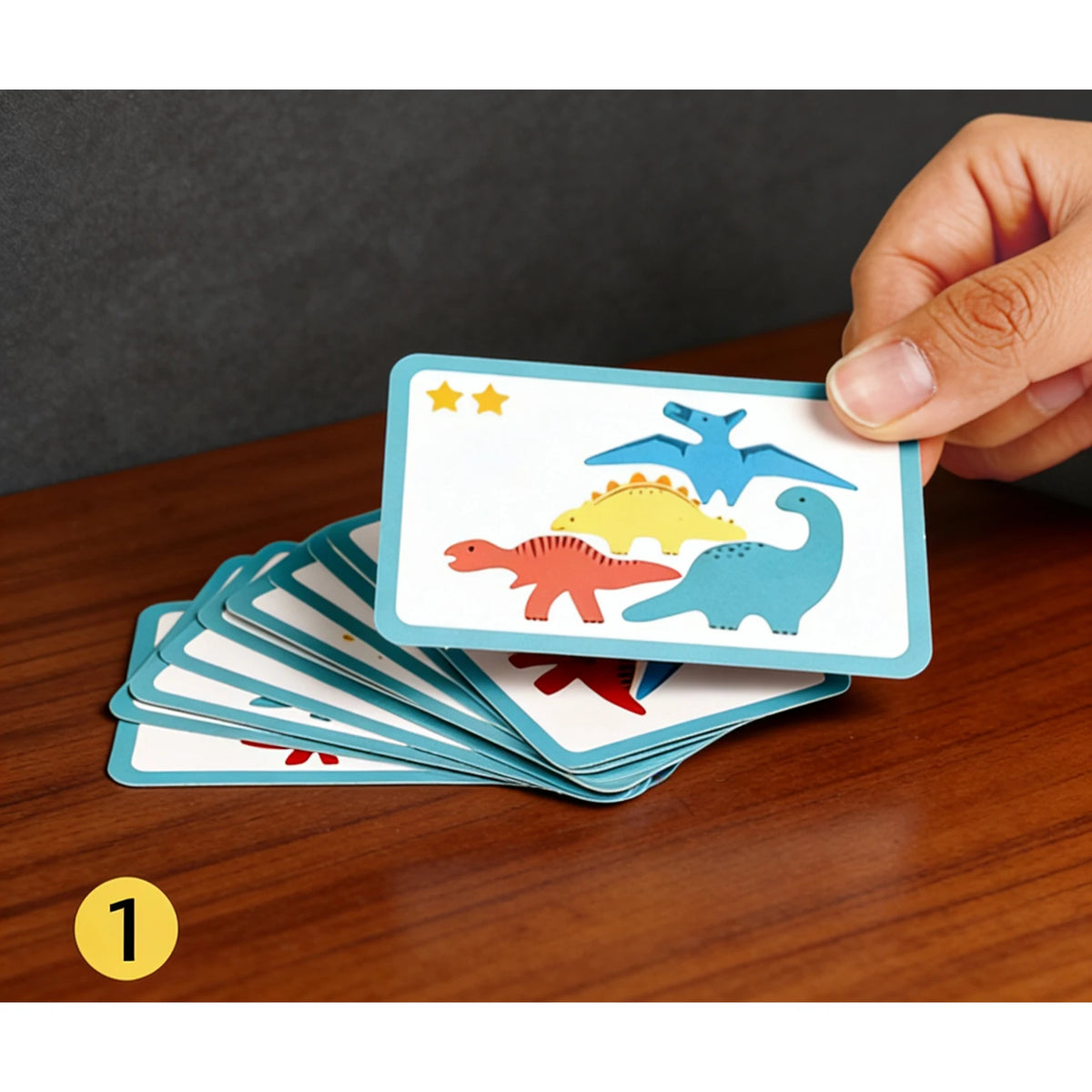 Wooden Dinosaur Stacking Game - A Fun and Educational Challenge to Boost Kids' Balance, Coordination, and Imagination