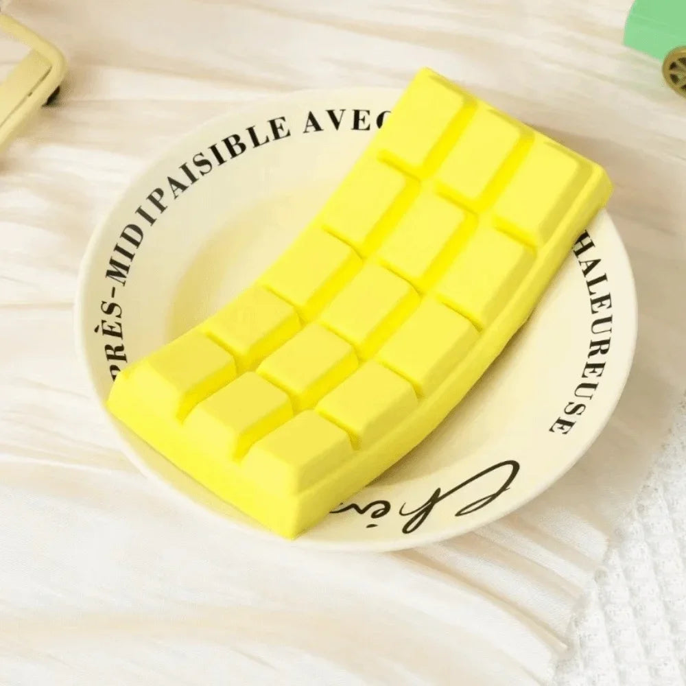 Simulated Chocolate Slow Rising Squishy Slow Rebound Soft Texture Stress Relief Toy Calming Squishes Fidget Toys Hand Relaxation