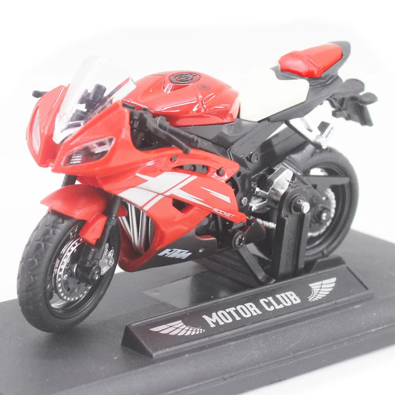 1:18 Home Children Plastic Car Decor Off-road Vehicle Collection Office Model Toy Diecast Motorcycle Simulation Portable