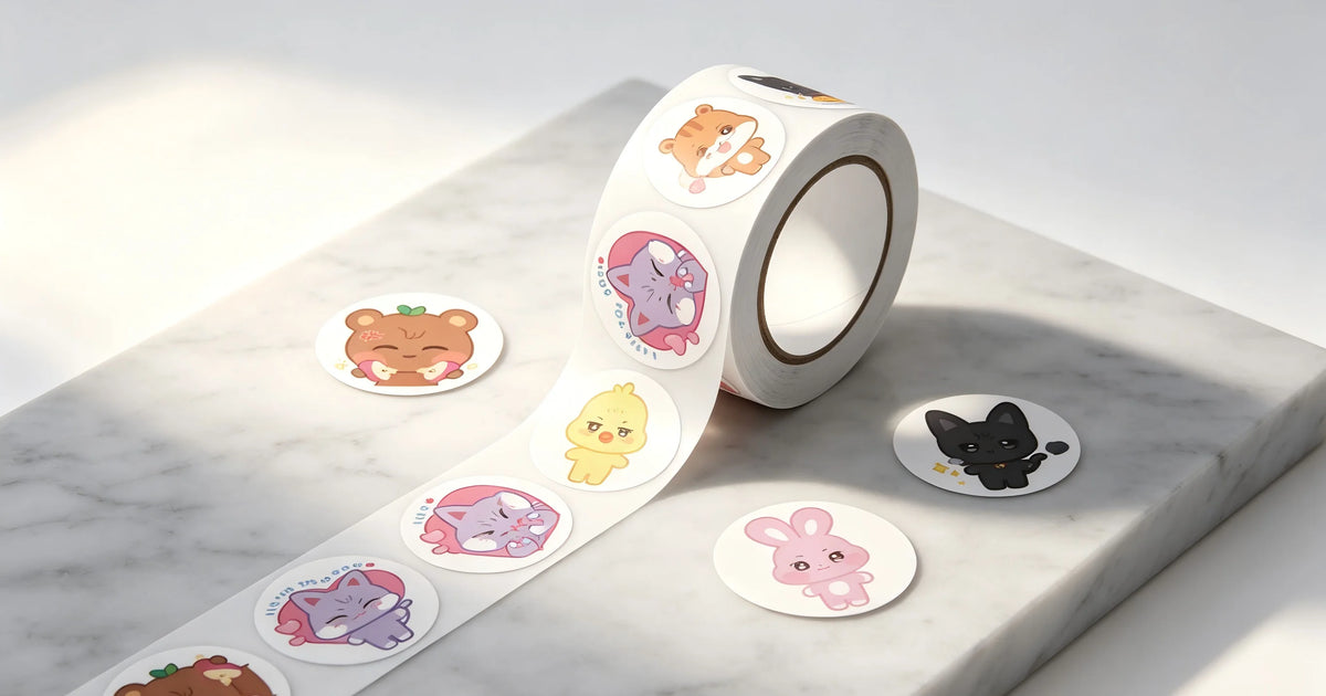 Kpop ateez roll stickers 500 sheets cute cartoon idol fans concert supports DIY phone cases,water bottles,bags,and gifts