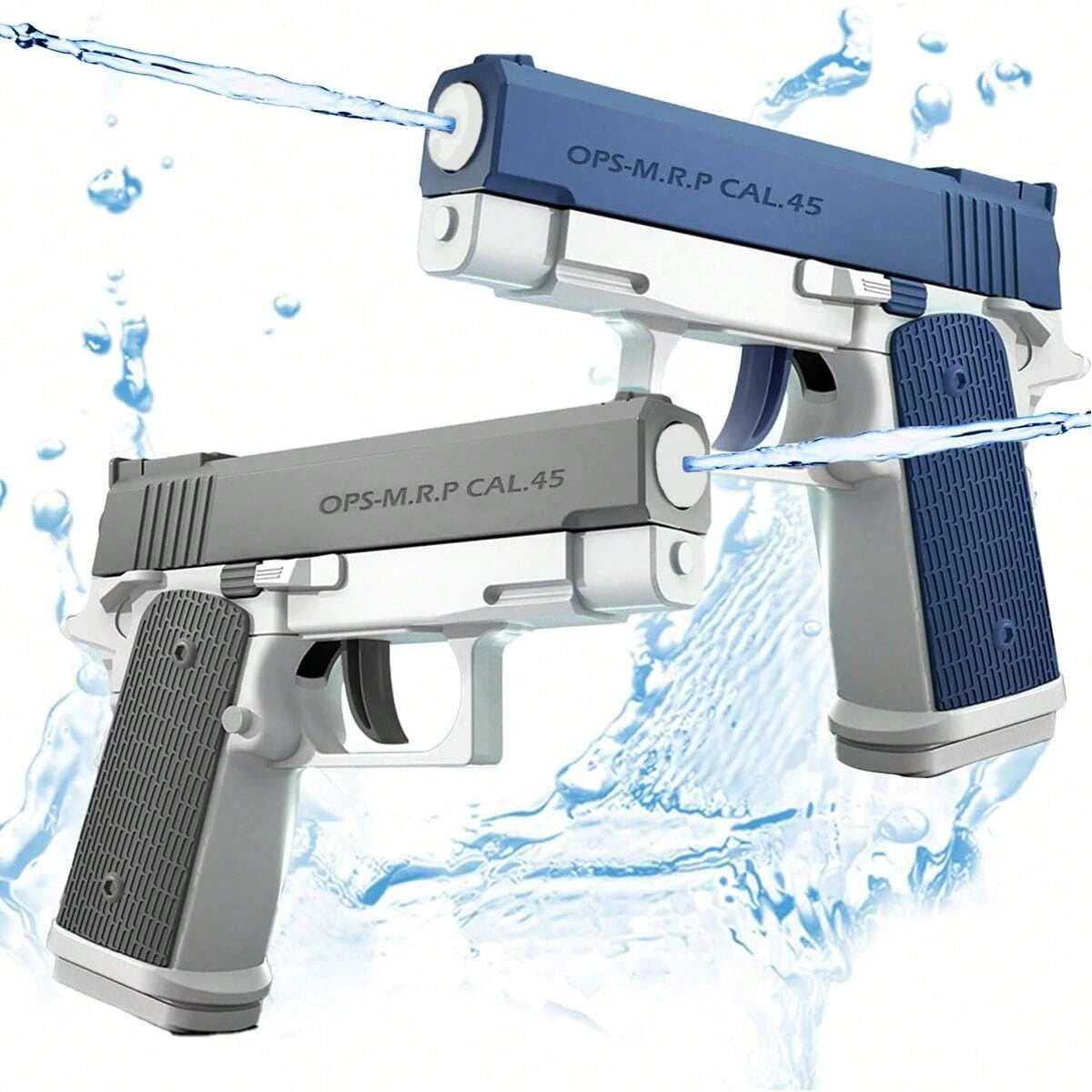 Mini Water Gun Children's Interactive Water Toy Water Spray Gun Summer Gift Toy with Linkage Rear Seat Continuous Fire Water Gun