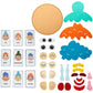 Kids Montessori Facial Expression Game Emotional Change Toys With 9pcs Cards Preschool Learning Educational Toys