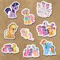 103Pcs My Little Pony Stickers Cute Cartoon Waterproof Vinyl Decals DIY Decor for Water Bottle Laptop Luggage Phone Case Sticker