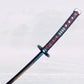 9.3inch Demon Slayer Kamado Tanjirou Metal Katana Sword Ninja Knife Original Japanese Katana Sabre Cosplay Accessories Prop Toy