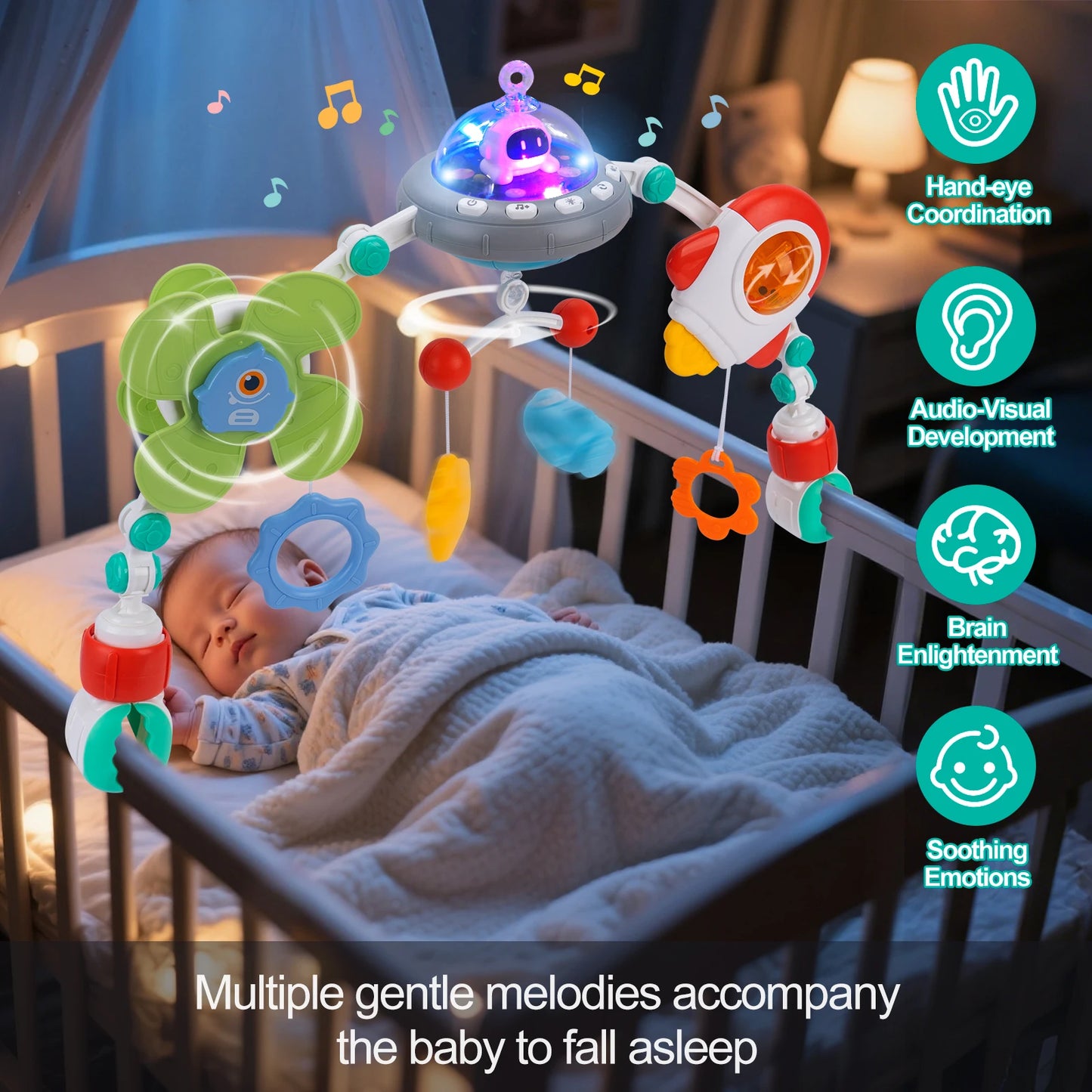 Baby Stroller Arch Toys Bouncer Toy Pram Activity Arch Toys Fine Motor Skills Toys Sensory Development Arch Baby Car Seat Toys