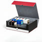 Trading Card Storage Box ; 3-Row Deck Case 1800+ Deck Box for MTG; Top Loaders Card Case Fits Magic TCG PTCG Sports Cards; 10 Dividers, 3 Stoppers