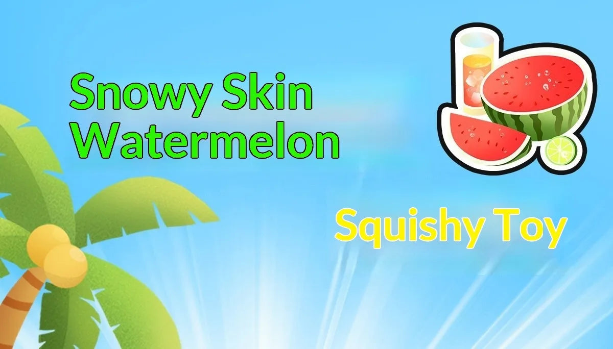 Watermelon Squishy Toy Slow Rising Stress Relief Squeeze Toy Super Soft Hand Grip Fidget Toy for Anxiety Relief Kids Adults Gift