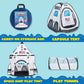 Joyfy Rocket Ship Play Tents Set Pop up Play house with Tunnel 3-Piece Play Tent for Kids Pretend Play Birthday Gift