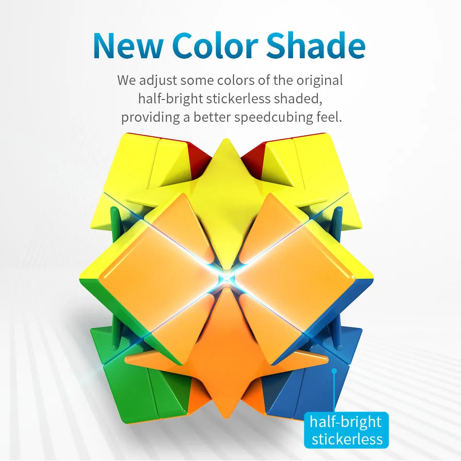 [ECube] MoYu Cubing Classroom Meilong Polaris Cube Stickerless Mofangjiaoshi Magic Puzzle Cube Educational MoYu Polaris Cube Toy
